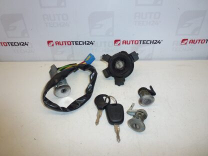 Set serratura Peugeot 206 2 chiavi 4162NR 4162EZ