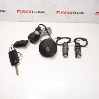 Set serratura Citroën C8 Peugeot 807 + 2 chiavi 4162KQ 4162KF